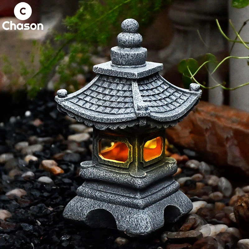 Solar Power Japanese Style Garden Lantern Light Stones Pavilion Lamp Ornament Bonsai Lanscape Rockery Room Decor Home Decoration
Solar Power Japanese Style Garden Lantern Light Stones Pavilion Lamp Ornament Bonsai Lanscape Rockery Room Decor Home Decoration