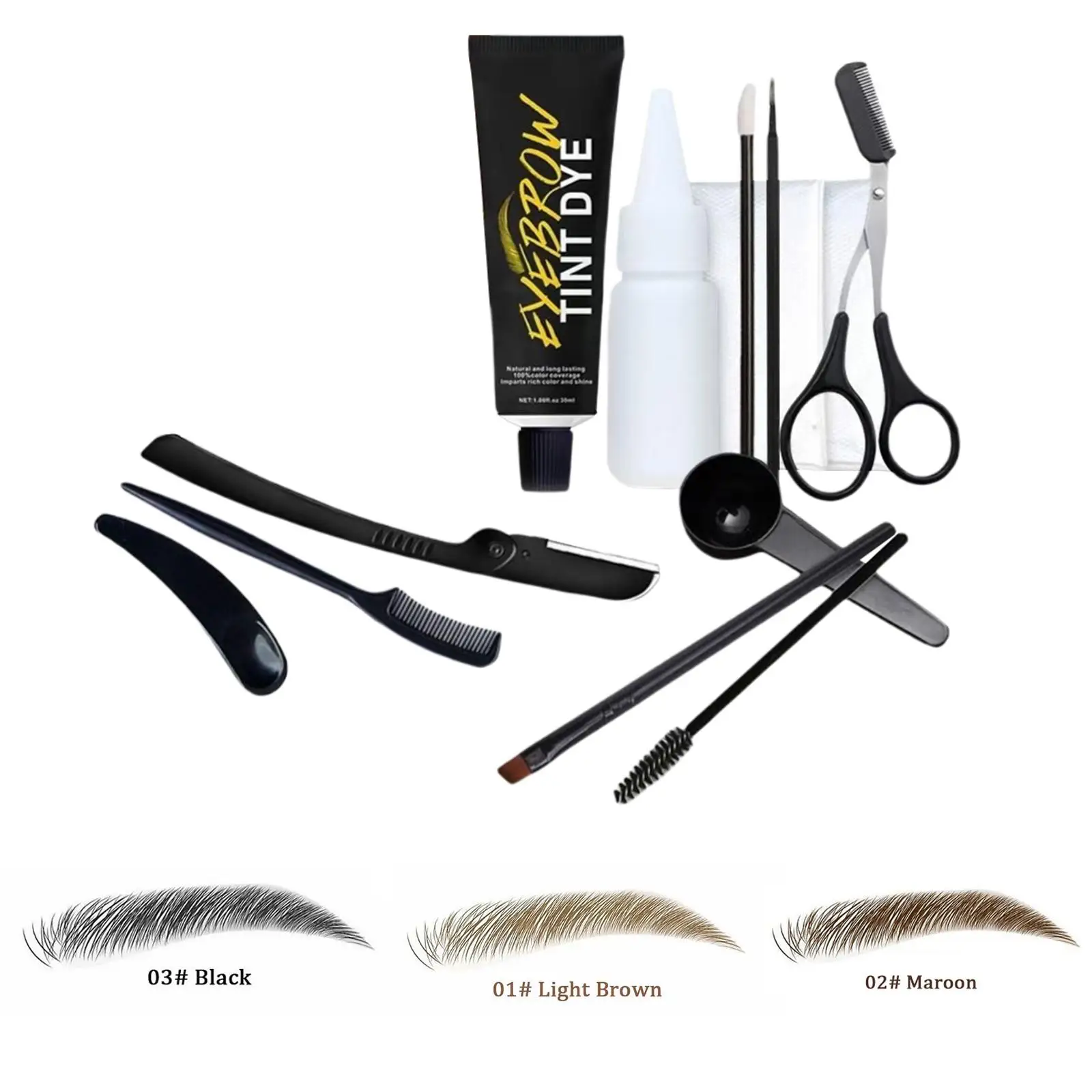 Waterproof Brow Tint Dye Kit Eyebrow Color Brow Tinting Eyebrow Makeup Set for Girl Women Salon 4-6 Weeks Long Lasting Gift
Waterproof Brow Tint Dye Kit Eyebrow Color Brow Tinting Eyebrow Makeup Set for Girl Women Salon 4-6 Weeks Long Lasting Gift