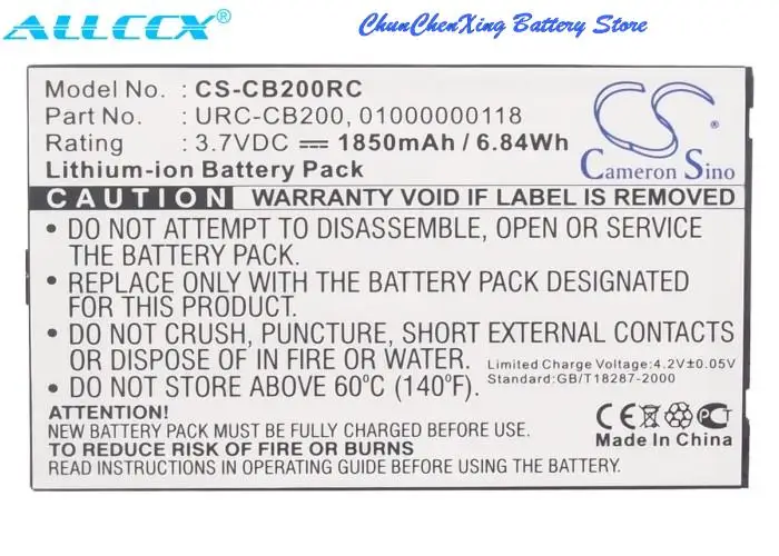 OrangeYu 1850mAh Battery for Sonos CB200, CB200WR1, Controller 200, Controller CB200, Controller CR200, CR200
OrangeYu 1850mAh Battery for Sonos CB200, CB200WR1, Controller 200, Controller CB200, Controller CR200, CR200
