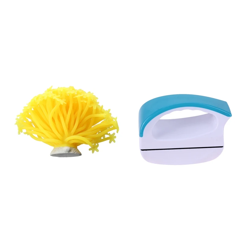 Aquarium Fish Tank Silicone Artificial Sea Plant Anemone Ornament Yellow With Aquarium Cleaning Magnets Brush Small
Aquarium Fish Tank Silicone Artificial Sea Plant Anemone Ornament Yellow With Aquarium Cleaning Magnets Brush Small