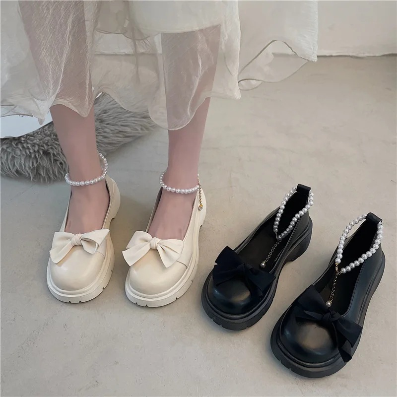 2023Shoes for Women Hollow Out Breathable Mary Jane Shoes Pearl Bow Comfortable Lightweight Platform Shoes Zapatillas Mujer
2023Shoes for Women Hollow Out Breathable Mary Jane Shoes Pearl Bow Comfortable Lightweight Platform Shoes Zapatillas Mujer