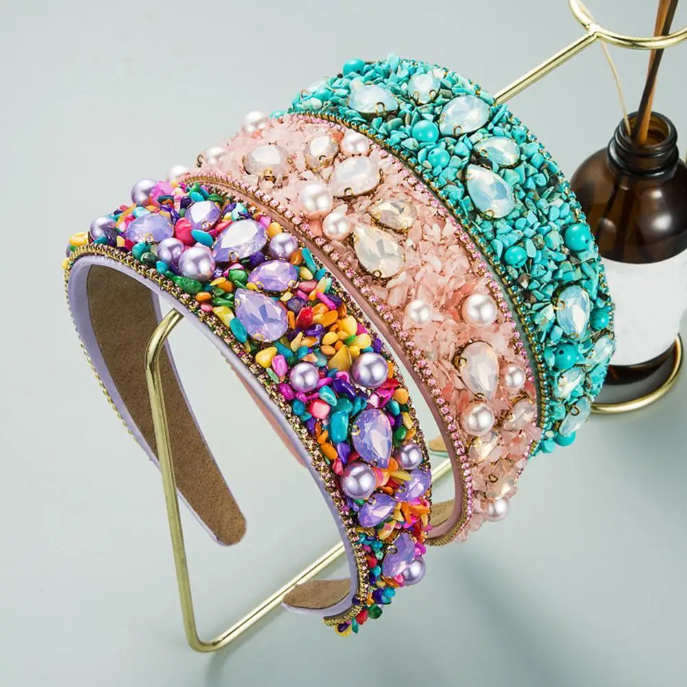 Baroque Vintage Rhinestone Pearl Headband Fashion Candy Personality Band Color Temperament Hair Hair Accessories Wild Hairb S1I0
Baroque Vintage Rhinestone Pearl Headband Fashion Candy Personality Band Color Temperament Hair Hair Accessories Wild Hairb S1I0