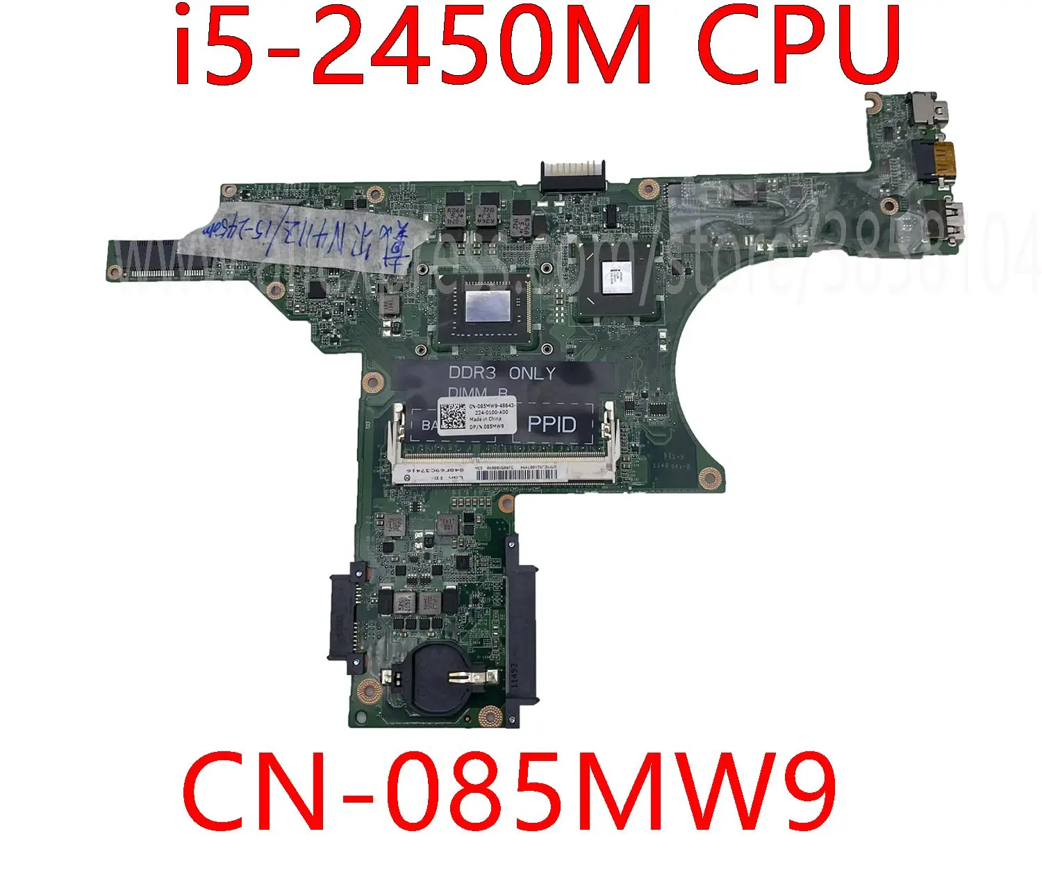 Материнская плата для ноутбука Dell Inspiron 14Z N411Z DA0R05MB8D2 CN-085MW9 085MW9 с процессором I5-2450M
Материнская плата для ноутбука Dell Inspiron 14Z N411Z DA0R05MB8D2 CN-085MW9 085MW9 с процессором I5-2450M