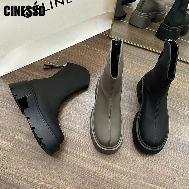 Platform Ankle Boots Chunky Heel Women 2023 New Autumn Winter Thick Heel Pump Female Vintage Solid Shoes Ladies Zipper Punk Goth
Platform Ankle Boots Chunky Heel Women 2023 New Autumn Winter Thick Heel Pump Female Vintage Solid Shoes Ladies Zipper Punk Goth