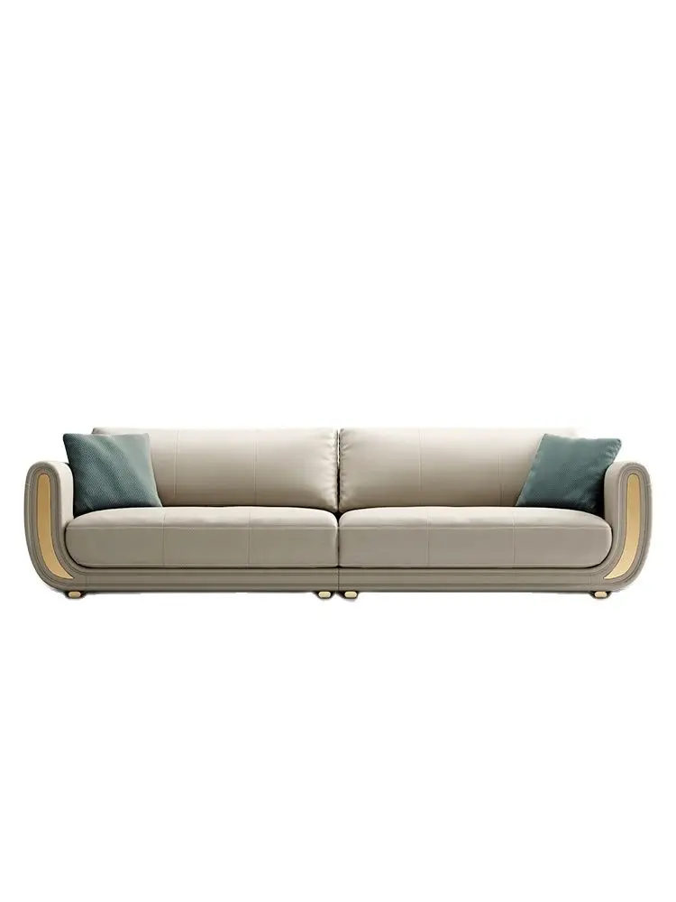Italian style light luxury sofa, three seat sofa in the living room, straight line, large family leather sofa, top layer of cow
Italian style light luxury sofa, three seat sofa in the living room, straight line, large family leather sofa, top layer of cow
