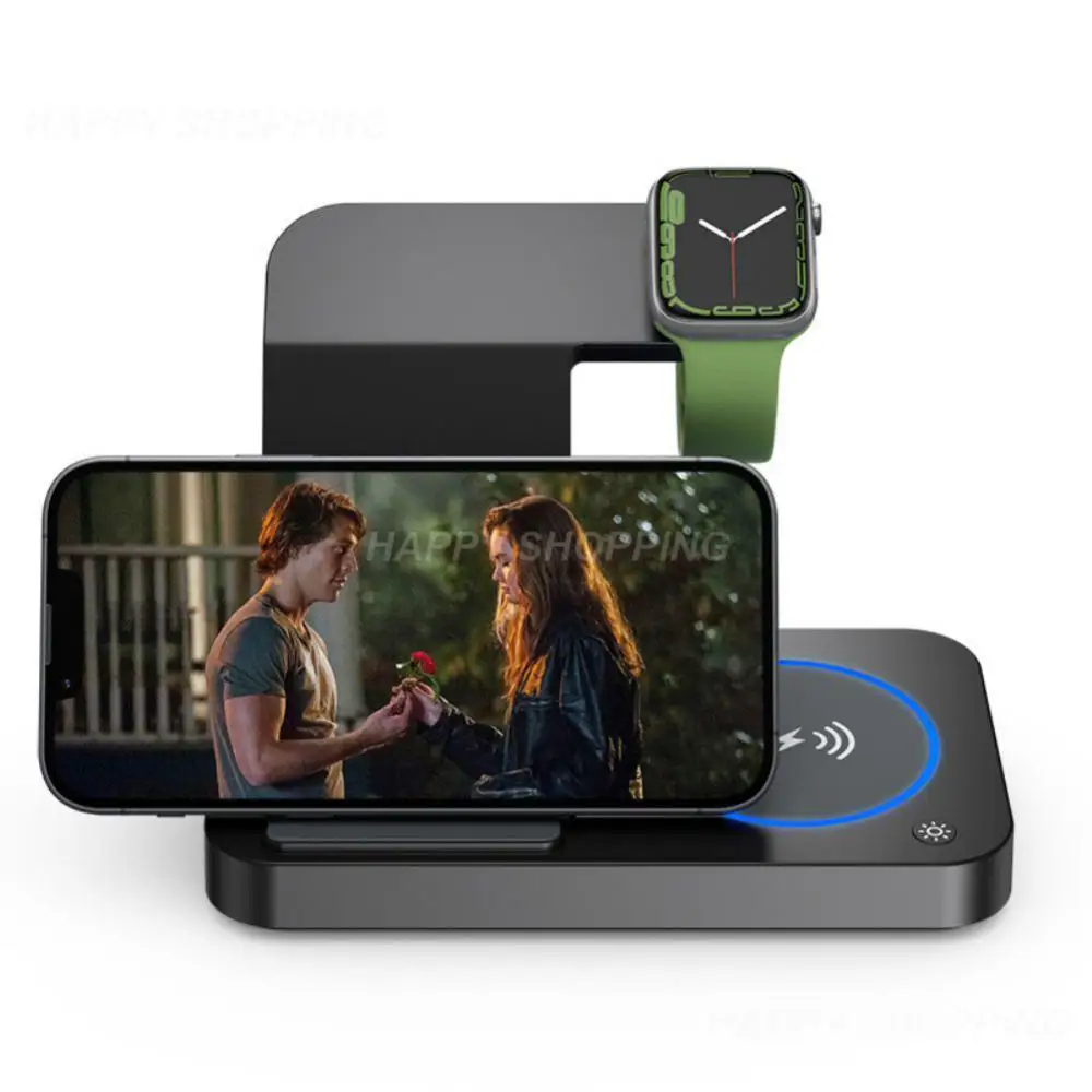 Fireproof Fast Charging Dock Station Chargers Portable Charging Station Folding Induction Charging Pad For Samsung Galaxy 4 In 1
Fireproof Fast Charging Dock Station Chargers Portable Charging Station Folding Induction Charging Pad For Samsung Galaxy 4 In 1