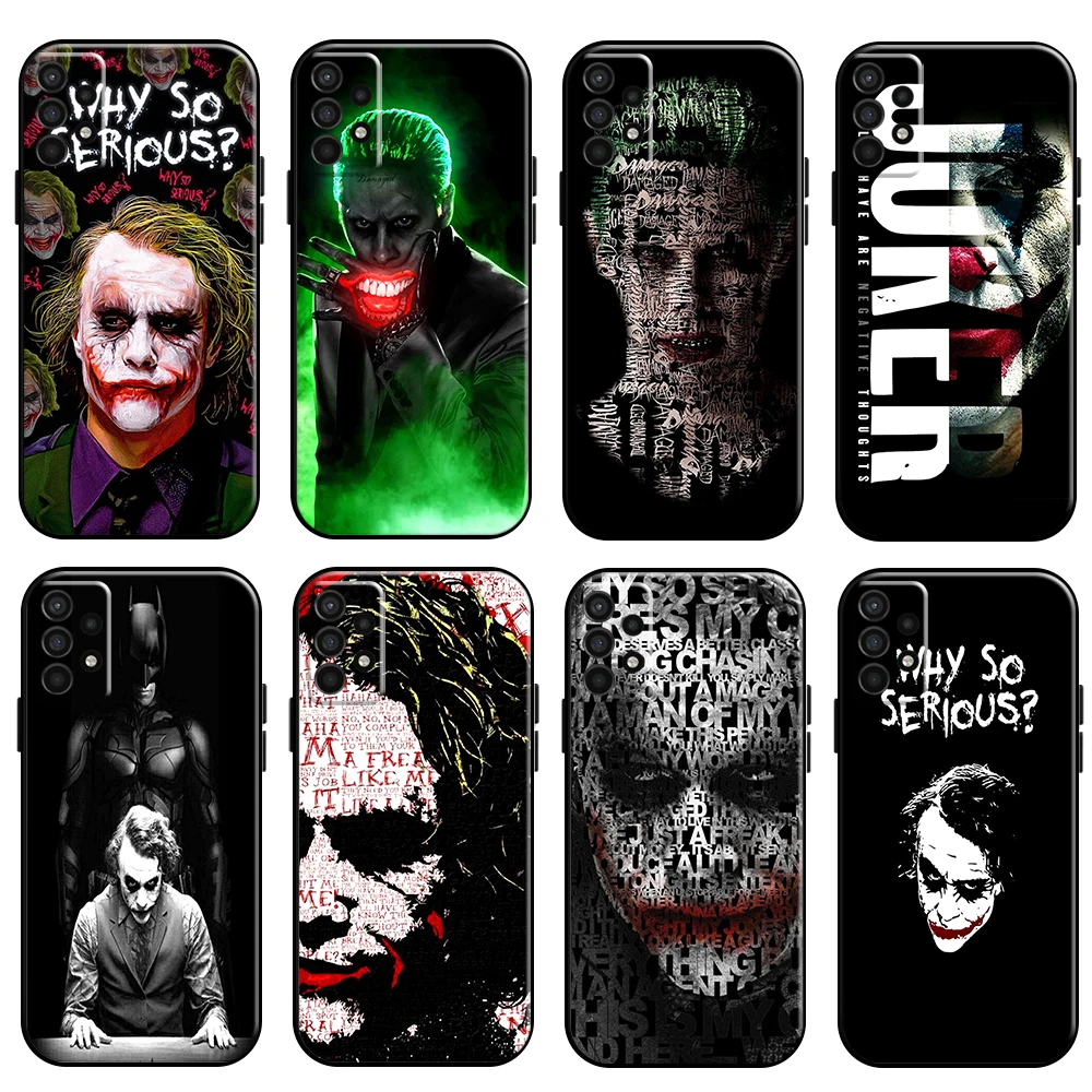 

The Joker Clown For Samsung Galaxy For A10 A11 A12 A20 A21 A21S A22 A31 A32 A51 A52 A70 A71 A72 5G Phone Case Liquid Silicon
