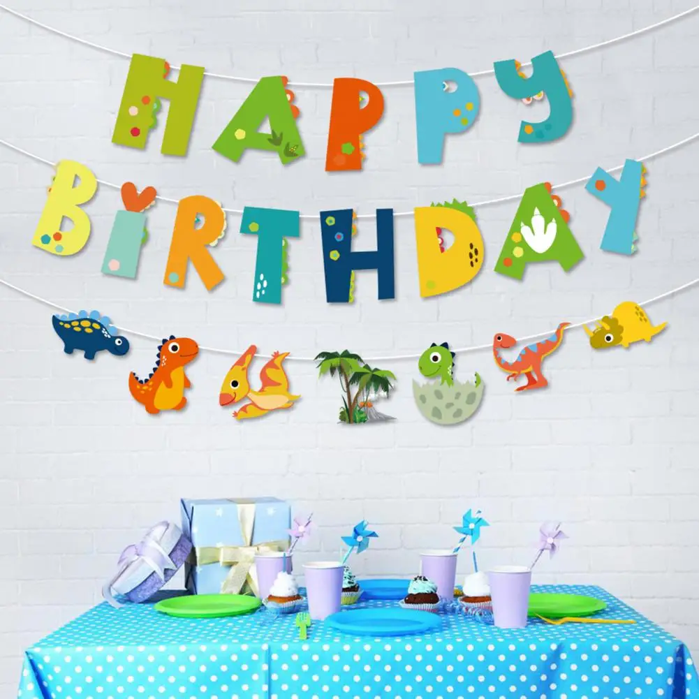 Bright Color 1 Set Useful Dinosaur Design Hanging Flags Delicate Banner Decors No Odor Wall Decor
Bright Color 1 Set Useful Dinosaur Design Hanging Flags Delicate Banner Decors No Odor Wall Decor