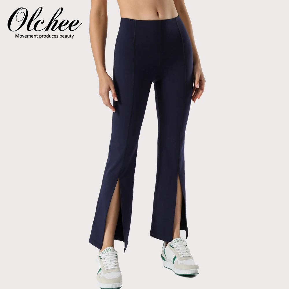 

OLCHEE Lulu Flare Pants Women Yoga Pants Super Stretchy High Waist Leggings Gym Workout Palazzo Flared Wide Killer Legs Trousers