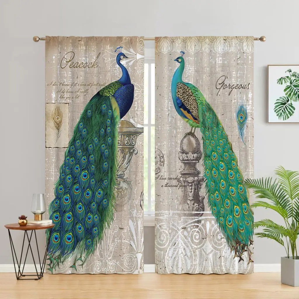 Cortinas de pavo real Vintage con flores y mariposas, impresión Digital 3D para dormitorio, sala de estar, ventana, 2 paneles
Cortinas de pavo real Vintage con flores y mariposas, impresión Digital 3D para dormitorio, sala de estar, ventana, 2 paneles