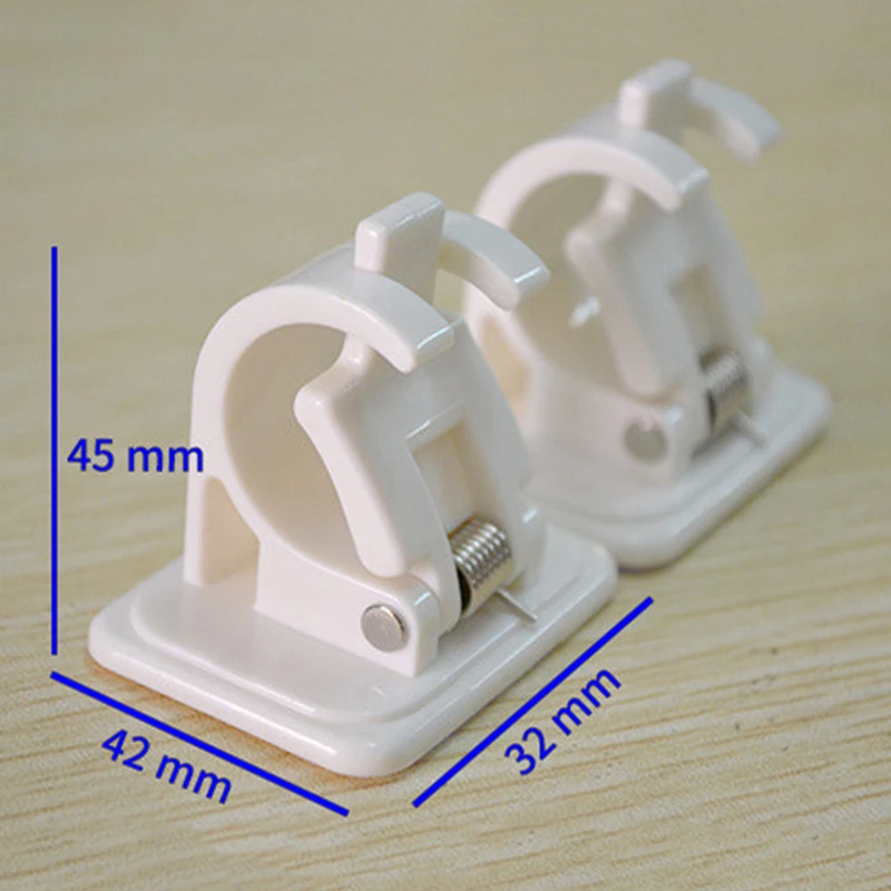 Accessories Curtain rod Bracket 4Pcs Hanger Rack Plastic White Household Hanging Tools Crossbar Wall Hooks Rails
Accessories Curtain rod Bracket 4Pcs Hanger Rack Plastic White Household Hanging Tools Crossbar Wall Hooks Rails
