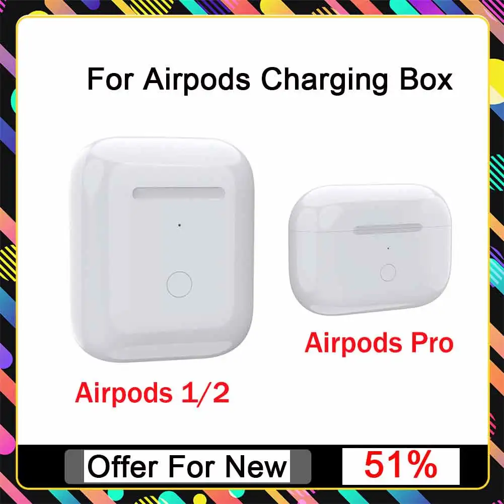 Replacement Wireless Charging Box with LED Indicator Light for Airpods 1/2 Bluetooth Earphone 450mAh 15 Minute Fast Charger Case
Replacement Wireless Charging Box with LED Indicator Light for Airpods 1/2 Bluetooth Earphone 450mAh 15 Minute Fast Charger Case