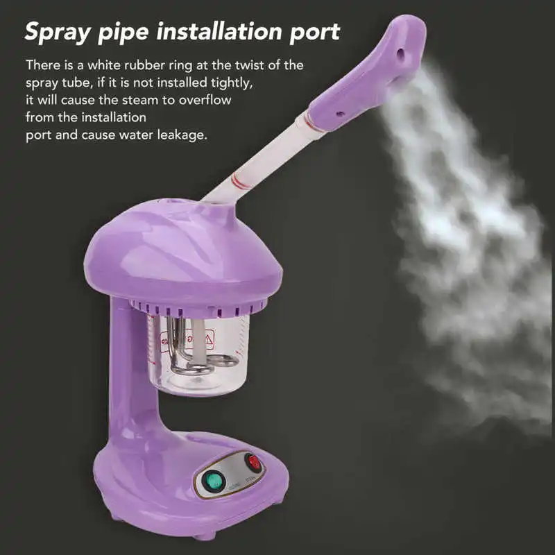 Face Steaming Machine Warm Mist Deep Cleaning Blackhead Removal Purple Beauty Moisturizing Machine
Face Steaming Machine Warm Mist Deep Cleaning Blackhead Removal Purple Beauty Moisturizing Machine