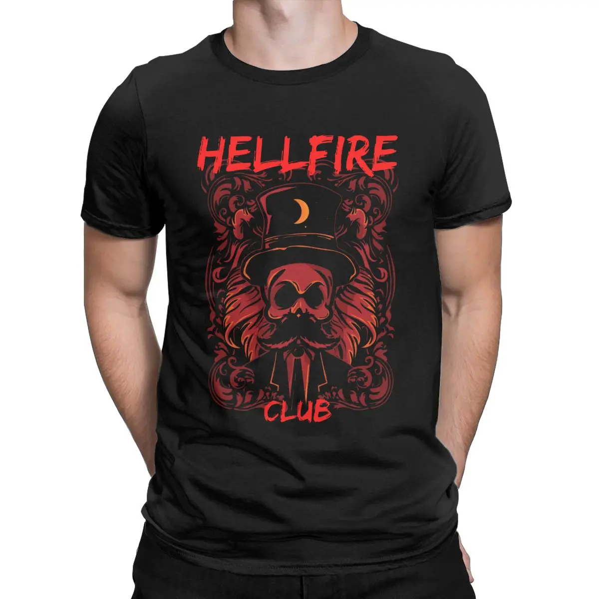 Hellfire Club Men's shirt Stranger things Fun 100% Cotton Tees Crewneck Short Sleeve T Shirt Graphic Clothes
Hellfire Club Men's shirt Stranger things Fun 100% Cotton Tees Crewneck Short Sleeve T Shirt Graphic Clothes