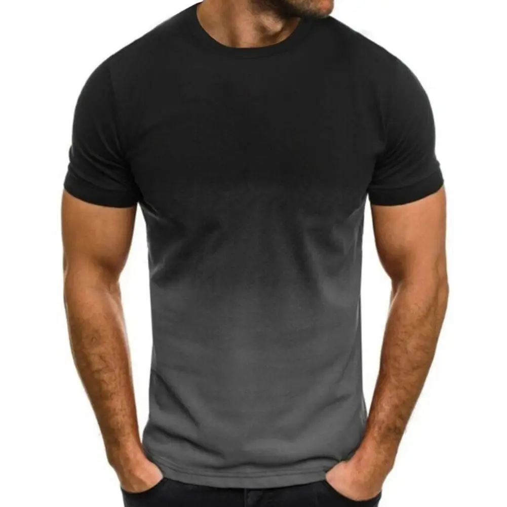 New Men's Casual Sports T-shirt European and American Summer Fashion Round Neck 3d Gradient Short-sleeved Round Neck T-shirt Men
New Men's Casual Sports T-shirt European and American Summer Fashion Round Neck 3d Gradient Short-sleeved Round Neck T-shirt Men