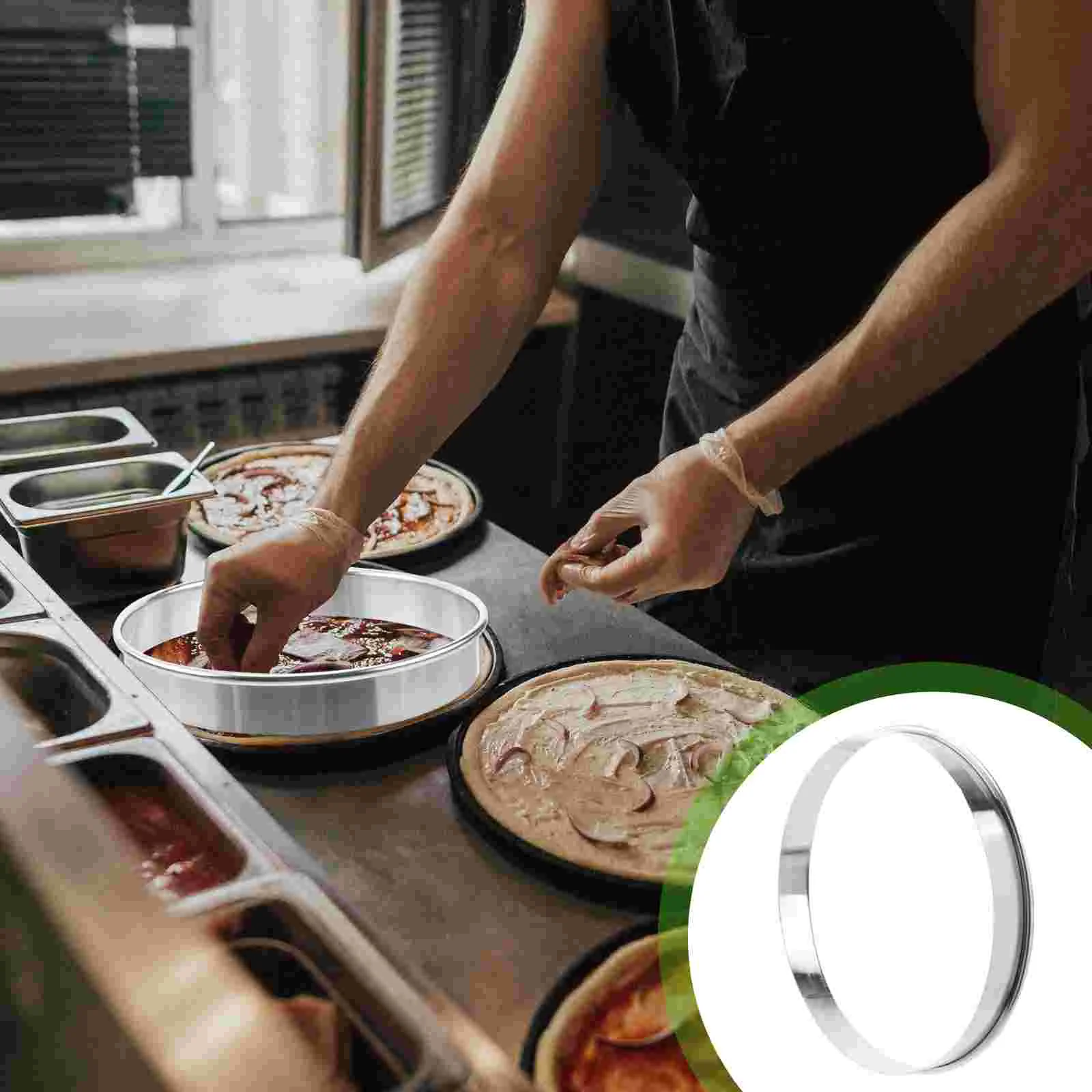 Ring Rings Pizza Cake Round Baking Pan Pastry Steel Tart Muffin Stainless Mousse Mold Circle Metal Pie Dough Crust Tools Making
Ring Rings Pizza Cake Round Baking Pan Pastry Steel Tart Muffin Stainless Mousse Mold Circle Metal Pie Dough Crust Tools Making
