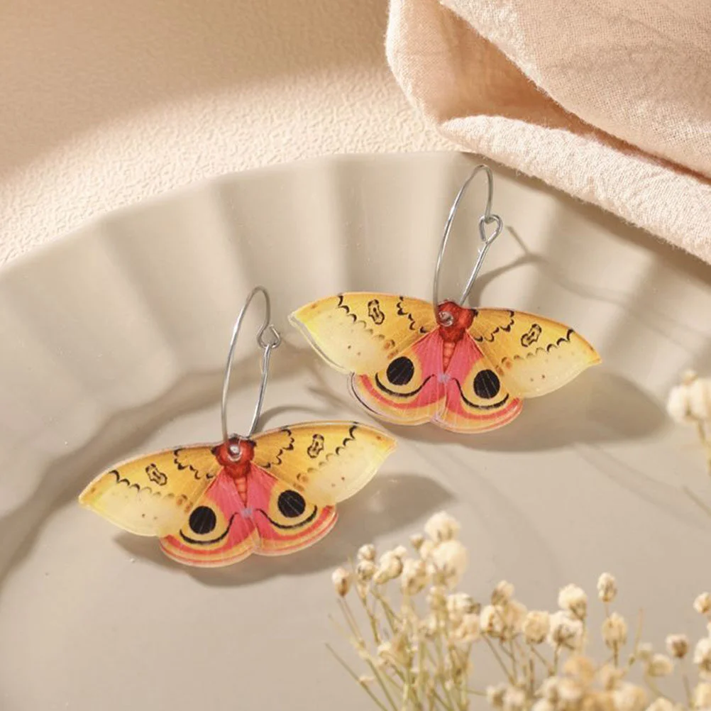 4 Pairs Women Earrings Insect Moth Wing Hoops Earrings Fashionable Ear Jewelries for Teen Girls
4 Pairs Women Earrings Insect Moth Wing Hoops Earrings Fashionable Ear Jewelries for Teen Girls