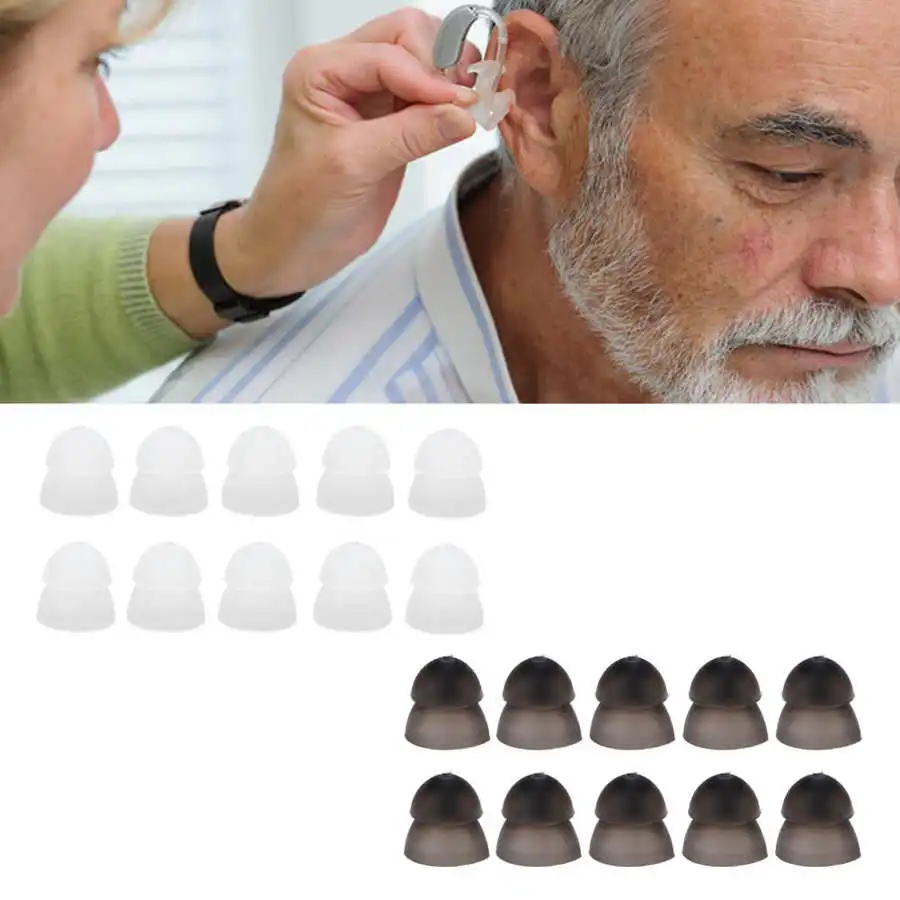 10pcs Hearing Aid Domes Soft Silicone 8mm 10mm 12mm Double Layer Closed Type Washable Anti Static Ear Tips Ear Care Hearing Aid
10pcs Hearing Aid Domes Soft Silicone 8mm 10mm 12mm Double Layer Closed Type Washable Anti Static Ear Tips Ear Care Hearing Aid