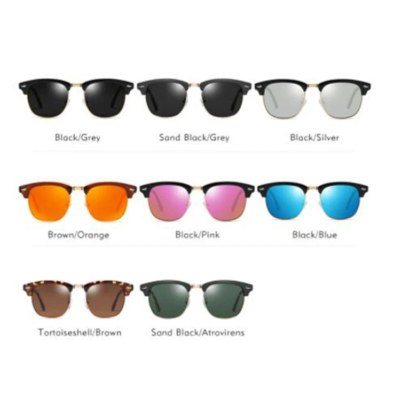 Retro Classic Polarized Driver's Glasses Men Women Uv400 Mirrored Half Frame Sunglasses Protection Glasses Driving Glasses
Retro Classic Polarized Driver's Glasses Men Women Uv400 Mirrored Half Frame Sunglasses Protection Glasses Driving Glasses