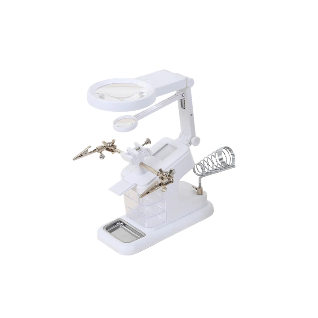 Helping Hands Magnifier Station USB Electric Soldering Iron Workstation Magnifying Glass Stand
Helping Hands Magnifier Station USB Electric Soldering Iron Workstation Magnifying Glass Stand