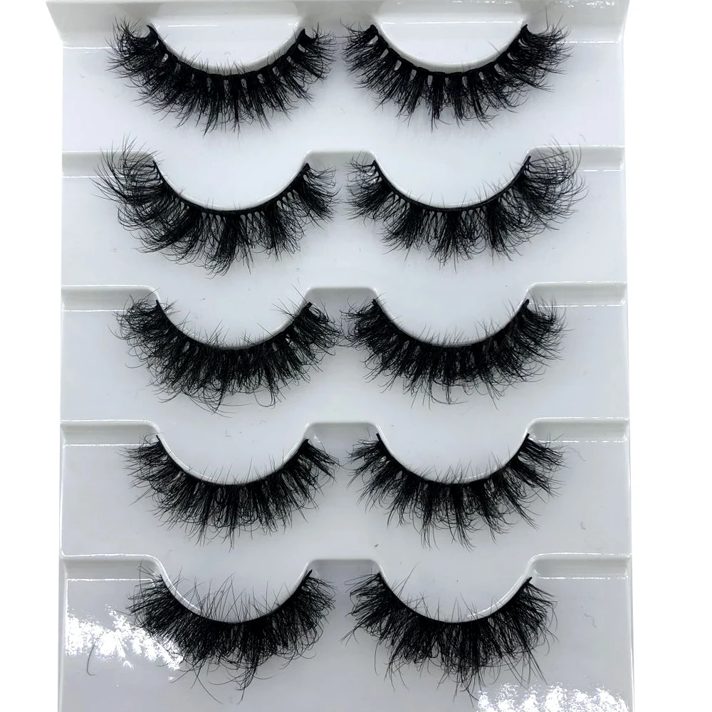 5Pairs 3D Faux Mink Hair Lashes Natural Wispy Long Cross Handmade Multilayer Reusable False Eyelashes Extension Eye Makeup Tools
5Pairs 3D Faux Mink Hair Lashes Natural Wispy Long Cross Handmade Multilayer Reusable False Eyelashes Extension Eye Makeup Tools