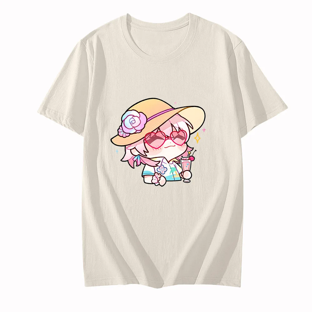 Honkai Star Rail March 7th T Shirts Female Juice Happy Time T-shirts Lovely Smile Tshirts 100% Cotton Hot Game Comfortable LOOSE
Honkai Star Rail March 7th T Shirts Female Juice Happy Time T-shirts Lovely Smile Tshirts 100% Cotton Hot Game Comfortable LOOSE