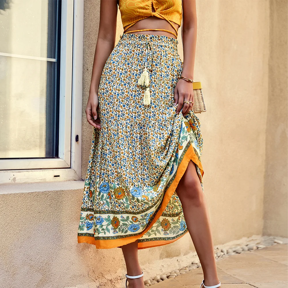 Женская юбка-качели в бразильском стиле, дизайнерская юбка в европейском богемном стиле для отдыха, лето 2022
Женская юбка-качели в бразильском стиле, дизайнерская юбка в европейском богемном стиле для отдыха, лето 2022
