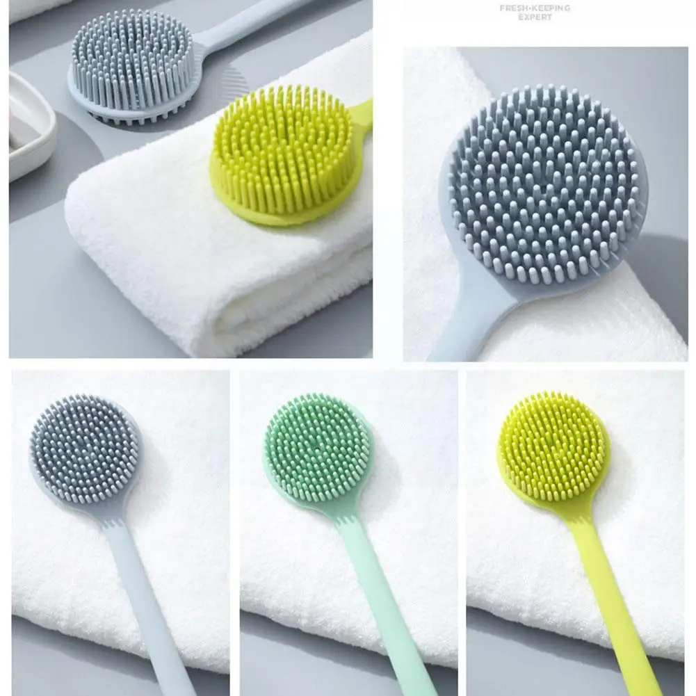 Multifunctional Silicone Brush Silicone Long Handle Exfoliating And Adult Double-sided Bath Brush Massage Back Thickening S X4v9 
Multifunctional Silicone Brush Silicone Long Handle Exfoliating And Adult Double-sided Bath Brush Massage Back Thickening S X4v9