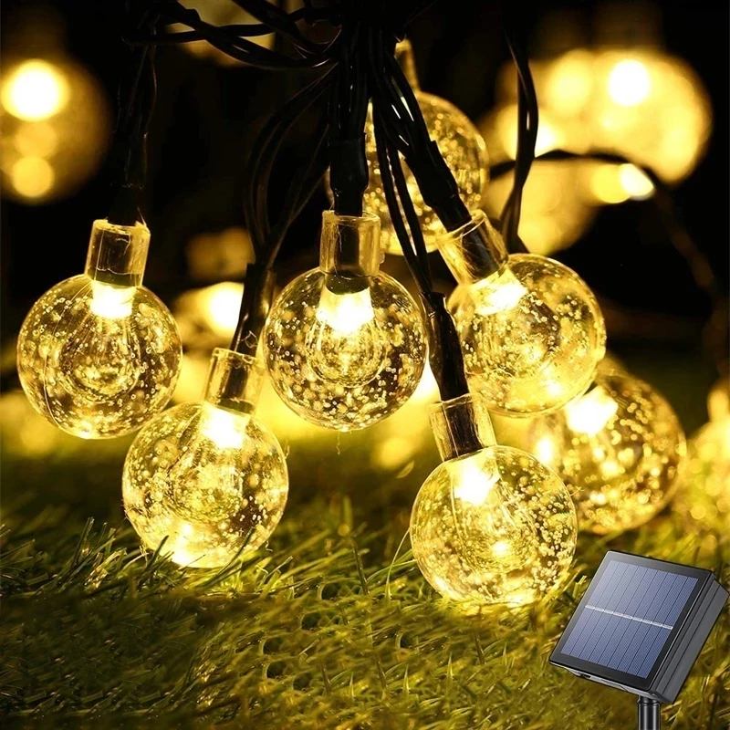 Led Solar String Lights Outdoor Crystal Fairy Light with 8 Modes Waterproof Solar Powered Patio Light for Garden Party Decor
Led Solar String Lights Outdoor Crystal Fairy Light with 8 Modes Waterproof Solar Powered Patio Light for Garden Party Decor