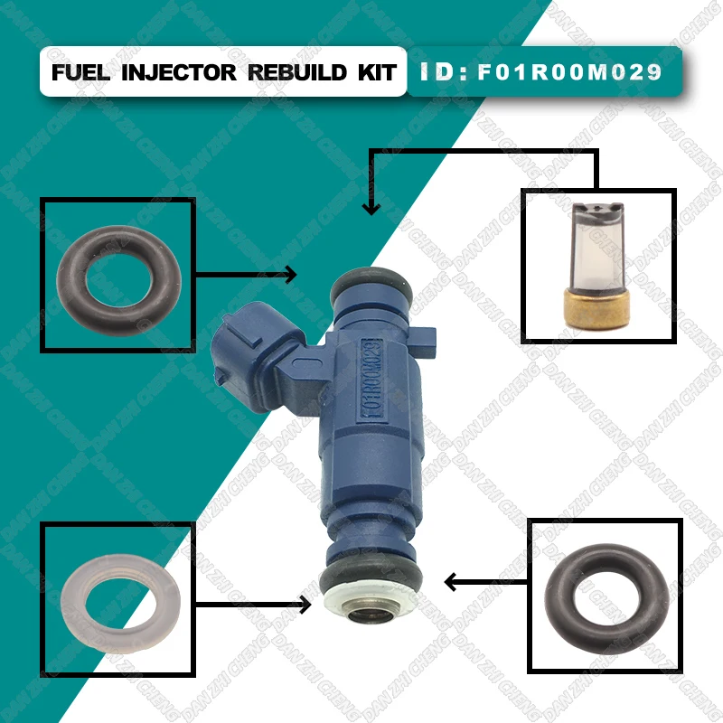 Fuel Injector Service Repair Kit Filters Orings Seals Grommets for Chinese cars F01R00M029
Fuel Injector Service Repair Kit Filters Orings Seals Grommets for Chinese cars F01R00M029