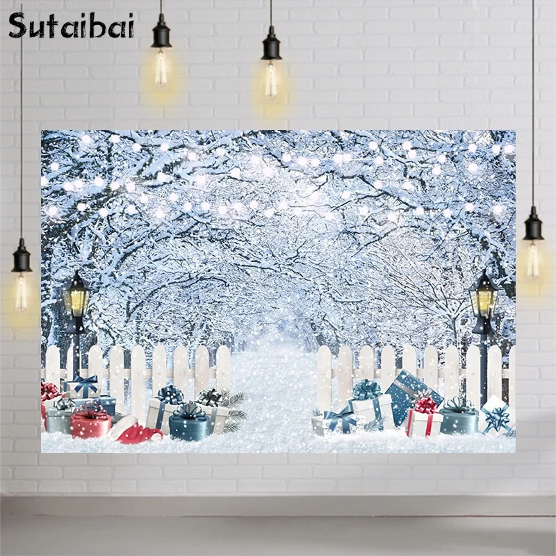 Winter Forest Snow Scenic Photography Backdrop Newborn Child Portrait Photo Background Christmas Tree Lights Photocall
Winter Forest Snow Scenic Photography Backdrop Newborn Child Portrait Photo Background Christmas Tree Lights Photocall