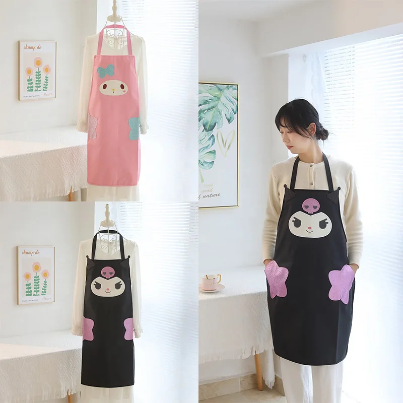 Kawaii Cartoon Sanrio Anime MyMelody Kuromi Cinnamoroll Home Kitchen Adult Apron Waterproof Oil Resistant Housework Anti-Dirty
Kawaii Cartoon Sanrio Anime MyMelody Kuromi Cinnamoroll Home Kitchen Adult Apron Waterproof Oil Resistant Housework Anti-Dirty