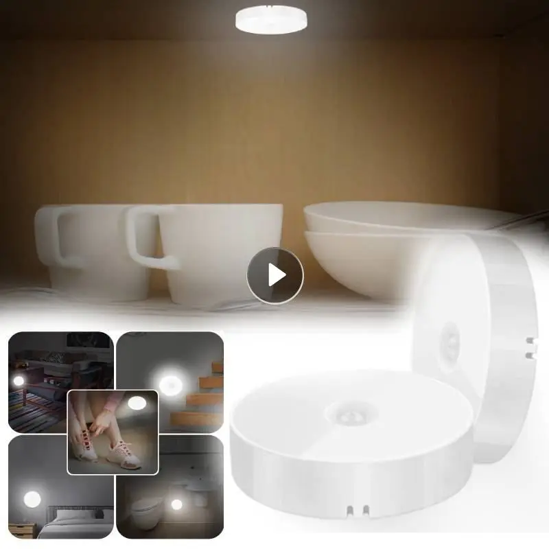 

Светодиодный ночник с датчиком движения, энергосберегающая лампа с USB-зарядкой для спальни, уборной, лестницы, прикроватного столика, Интел...