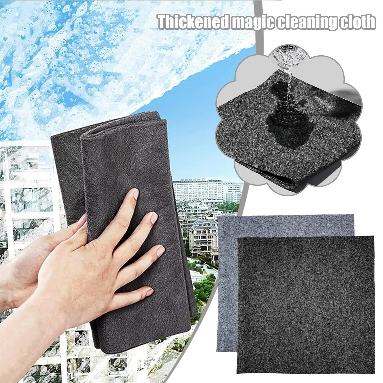 1Pcs Thickened Magic No Trace Glass Cleaning Cloth Dishcloth Lint Free For Windows Cars Kitchen Mirrors Rag Polishing Reusable
1Pcs Thickened Magic No Trace Glass Cleaning Cloth Dishcloth Lint Free For Windows Cars Kitchen Mirrors Rag Polishing Reusable