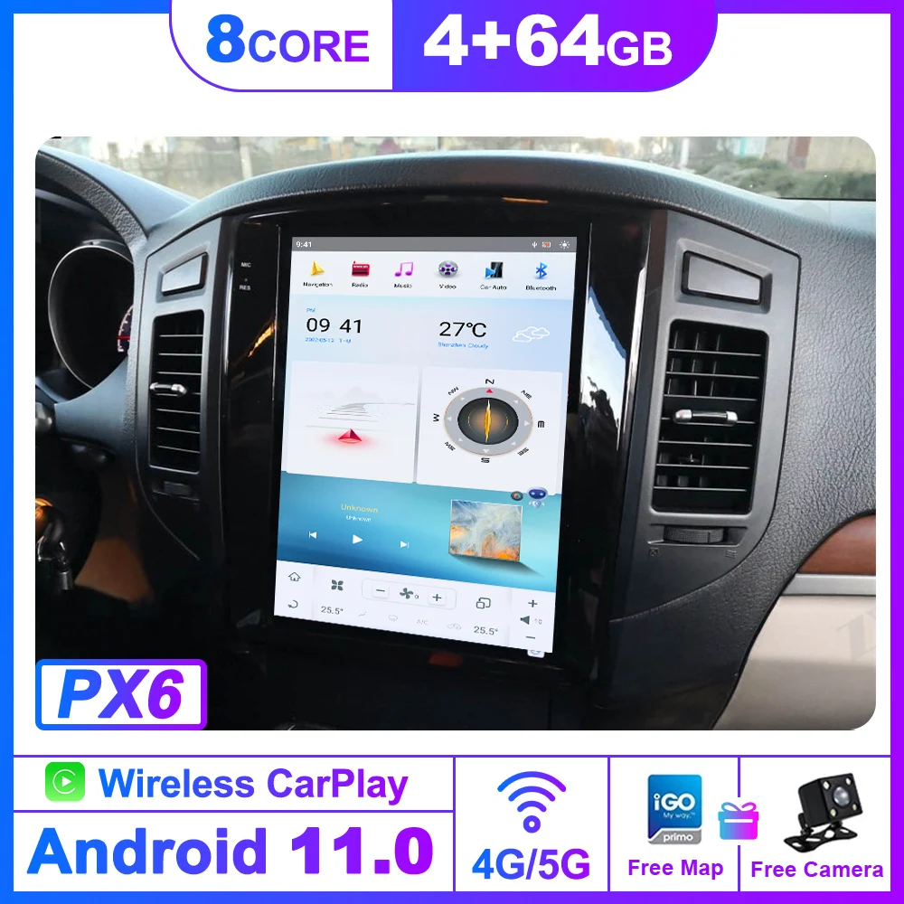 Android 13 8 + 256 ГБ Qualcomm для Mitsubishi Pajero 12,3-дюймовый T-образный автомобильный радиоплеер MITSUBISHI PAJERO V97 V93 2007-2017 Автомобильный GPS
Android 13 8 + 256 ГБ Qualcomm для Mitsubishi Pajero 12,3-дюймовый T-образный автомобильный радиоплеер MITSUBISHI PAJERO V97 V93 2007-2017 Автомобильный GPS