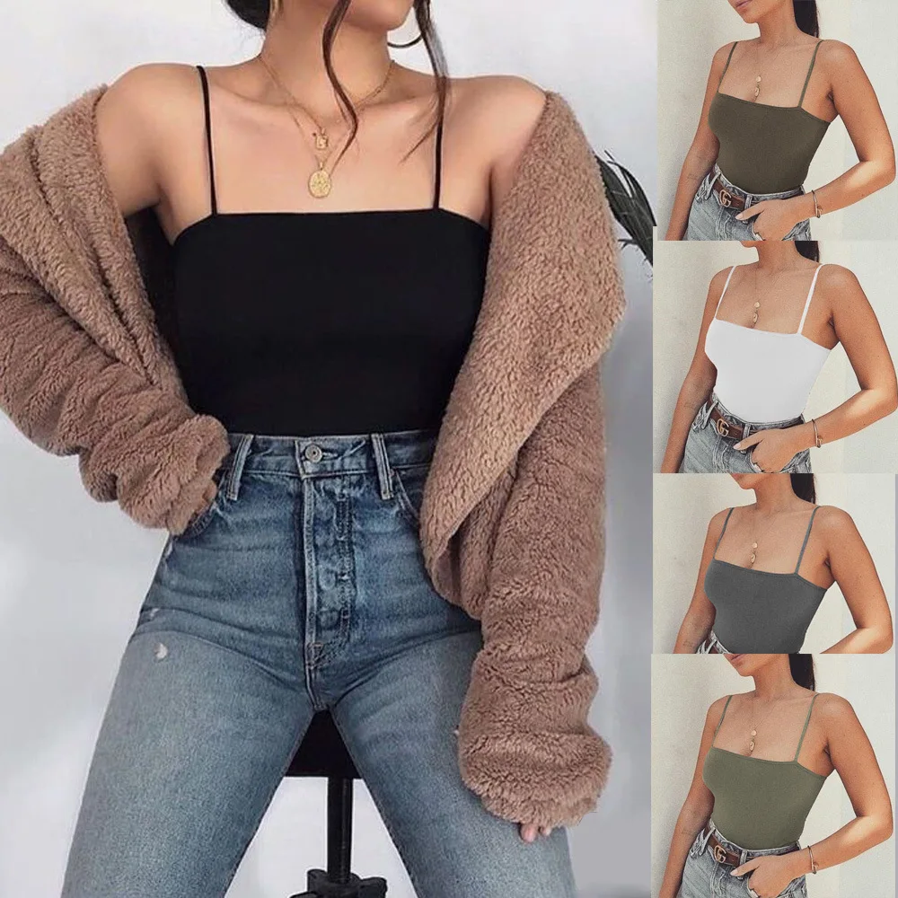 Women Sexy Basic Spaghetti Strap Tank Top Bra Summer White Tops 2022 Backless Slim Sleeveless Camisole Cropped Bandeau Tops
Women Sexy Basic Spaghetti Strap Tank Top Bra Summer White Tops 2022 Backless Slim Sleeveless Camisole Cropped Bandeau Tops