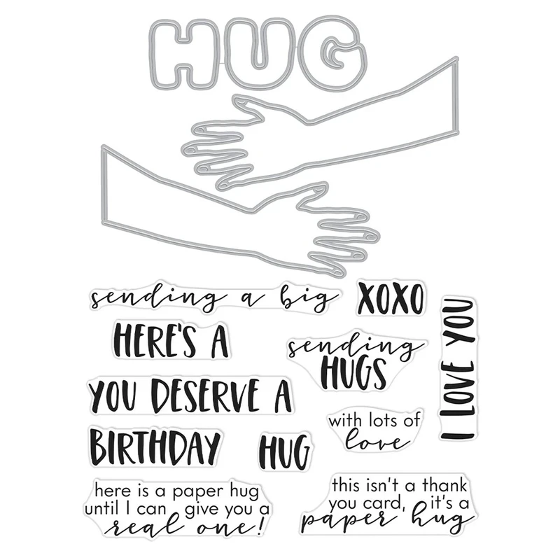 Metal Cutting Dies for Scrapbooking New 2021 Clear Stamps Card Making Words Hug Embossing Frame Card Album Set
Metal Cutting Dies for Scrapbooking New 2021 Clear Stamps Card Making Words Hug Embossing Frame Card Album Set