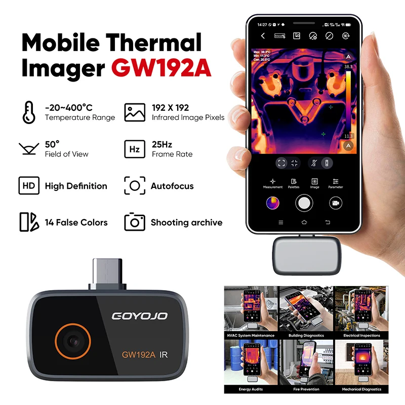 GOYOJO GW192A тепловизор для Android 
GOYOJO GW192A тепловизор для Android