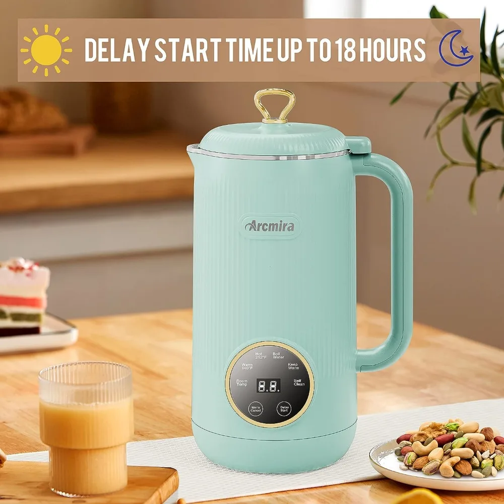 2023 Arcmira Automatic Nut Milk Maker, 20 oz Homemade Almond, Oat, Soy, Almond Milk Maker with Delay Start/Keep Warm/Boil Water
2023 Arcmira Automatic Nut Milk Maker, 20 oz Homemade Almond, Oat, Soy, Almond Milk Maker with Delay Start/Keep Warm/Boil Water