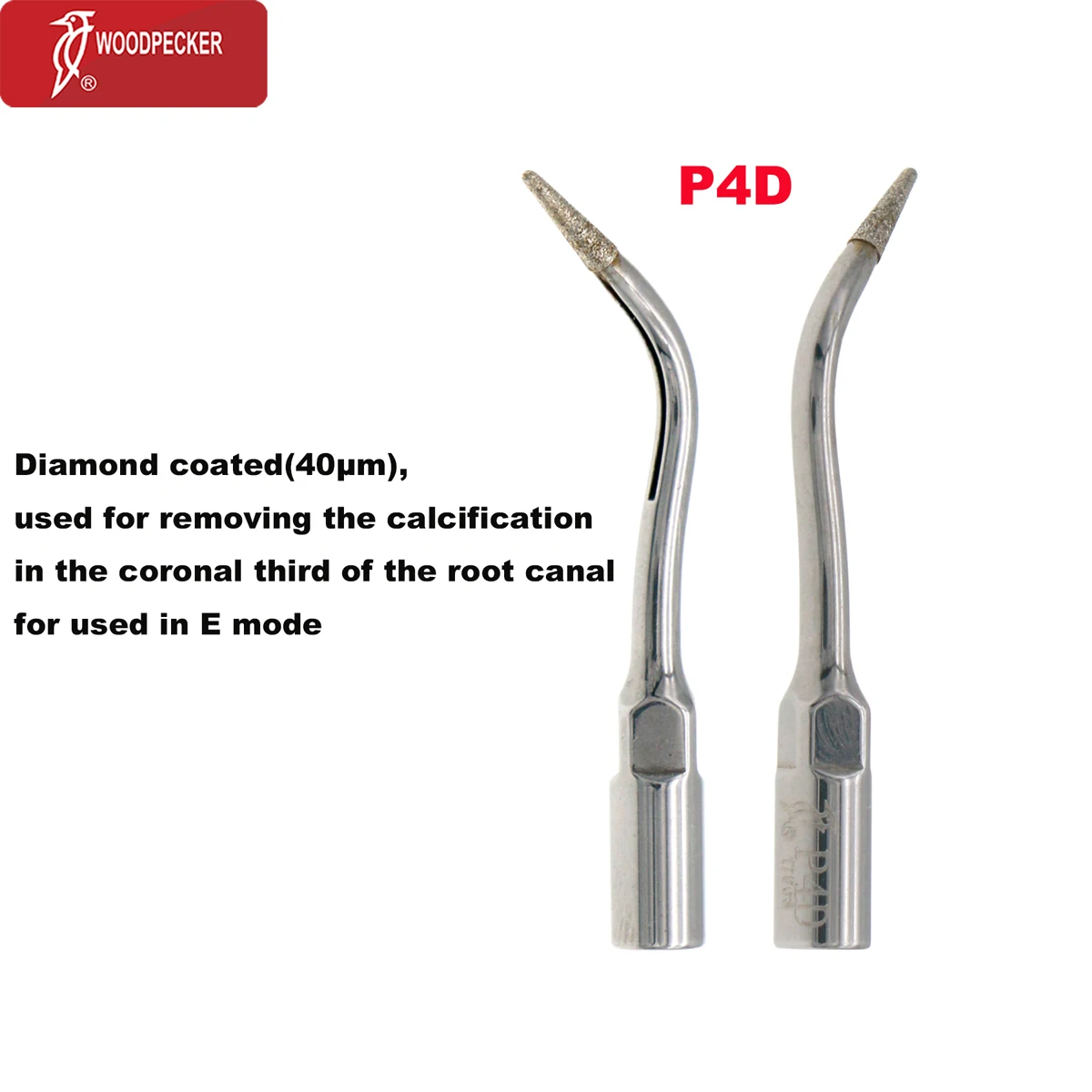 Woodpecker Dental Ultrasonic Scaler Tip P4D With Diamond Coated Removing Calcification In Coronal The Root canal Fit EMS UDS
Woodpecker Dental Ultrasonic Scaler Tip P4D With Diamond Coated Removing Calcification In Coronal The Root canal Fit EMS UDS