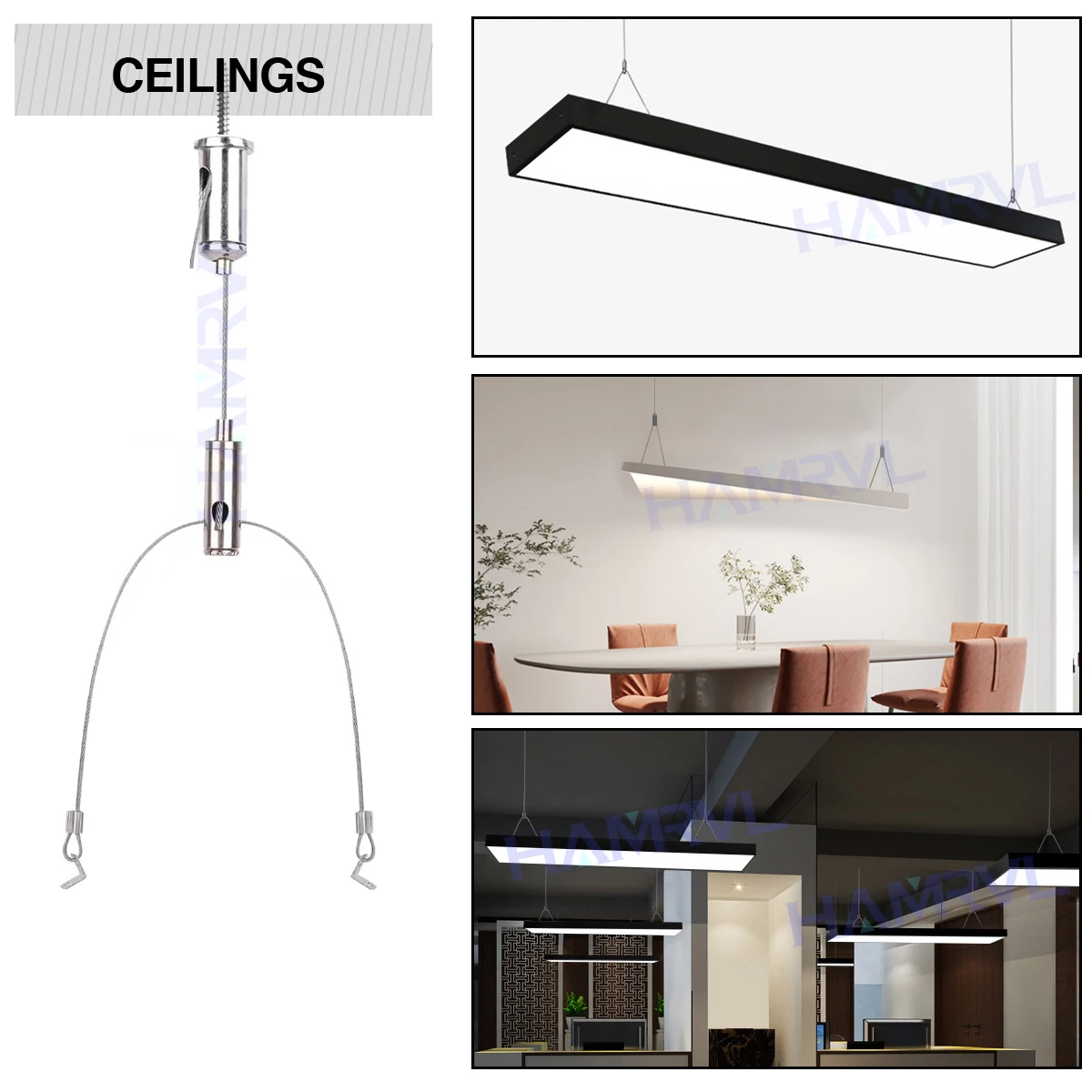 Регулируемые подвесные тросы для светильников LED Tubes-440
Регулируемые подвесные тросы для светильников LED Tubes-440