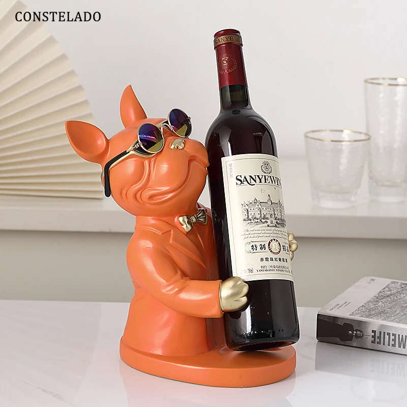 Resin Statue Craft Bulldog Wine Glass Holders Kitchen Bar Desk Table Ornamental Champagne Rack Figurines Home Decoration Gift
Resin Statue Craft Bulldog Wine Glass Holders Kitchen Bar Desk Table Ornamental Champagne Rack Figurines Home Decoration Gift
