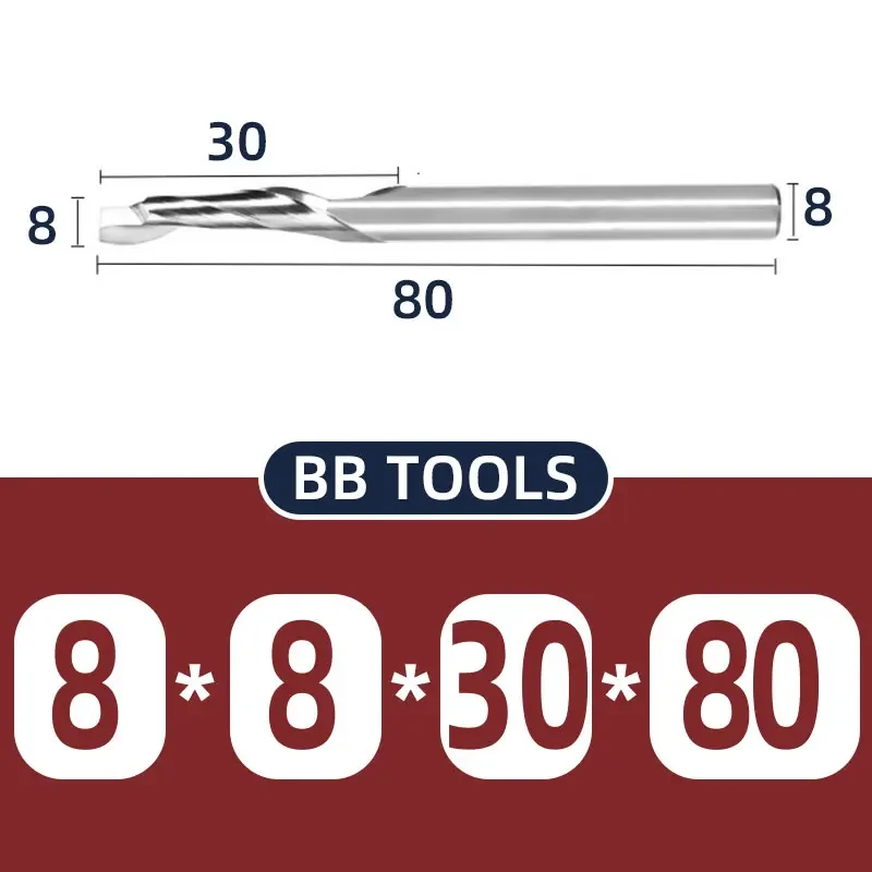 Фреза BB 1-зубая концевая из быстрорежущей стали 3-10 мм
Фреза BB 1-зубая концевая из быстрорежущей стали 3-10 мм