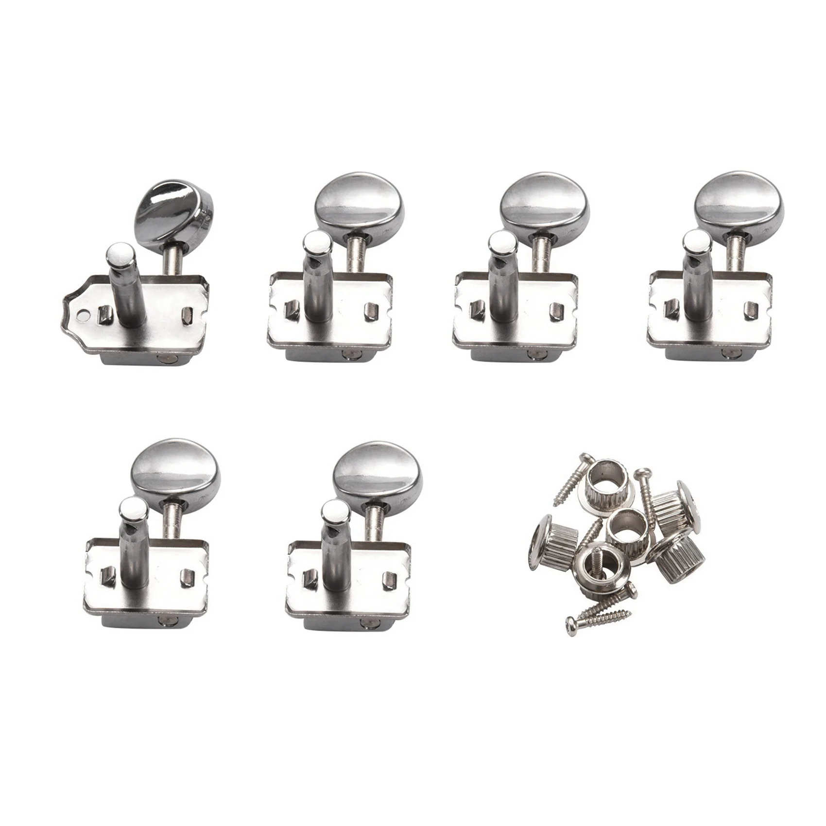 Guitar Machine Heads Tuners Chrome Locking String Tuning Key Pegs Tuners Set Replacement for Lp, Sg, Tl Electric
Guitar Machine Heads Tuners Chrome Locking String Tuning Key Pegs Tuners Set Replacement for Lp, Sg, Tl Electric