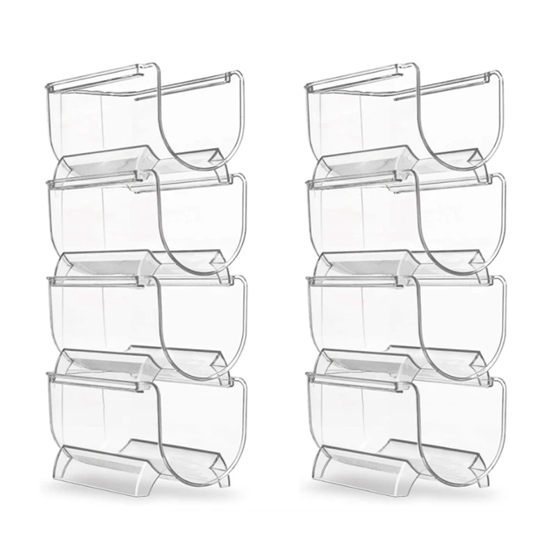 8Pcs Refrigerator Wine Holder,Clear Stackable Plastic Wine Rack Storage Water Bottle Organizer Water Bottle For Fridge 
8Pcs Refrigerator Wine Holder,Clear Stackable Plastic Wine Rack Storage Water Bottle Organizer Water Bottle For Fridge