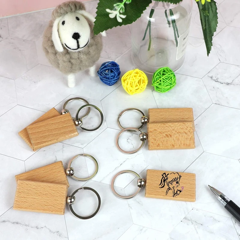 New 100Pcs DIY Blank Wooden Key Chain Rectangle Heart Round Ellipse Carving Key Ring Wood Key Chain Ring
New 100Pcs DIY Blank Wooden Key Chain Rectangle Heart Round Ellipse Carving Key Ring Wood Key Chain Ring