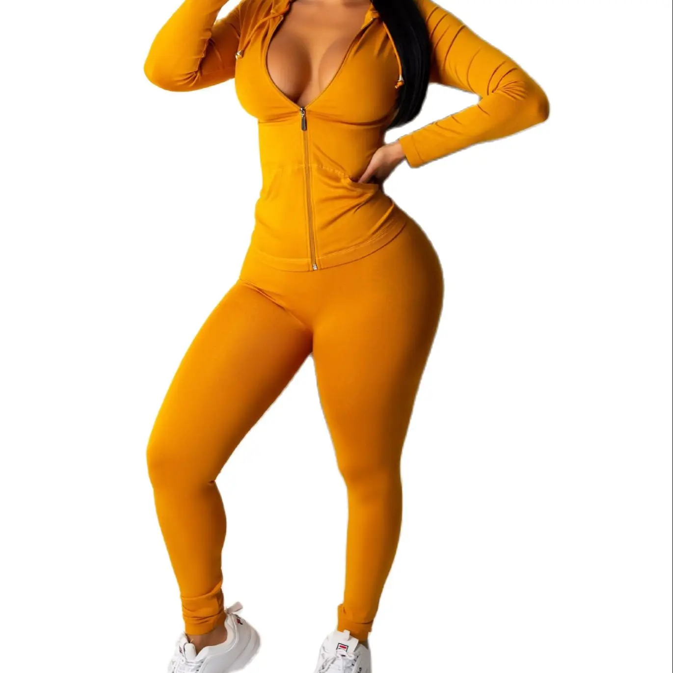 2022 New Women's Solid Color Fashion Cardigan Two-piece Hooded Casual Suit Women's Zipper Hooded Suit Pullover + Pants Two-piece
2022 New Women's Solid Color Fashion Cardigan Two-piece Hooded Casual Suit Women's Zipper Hooded Suit Pullover + Pants Two-piece