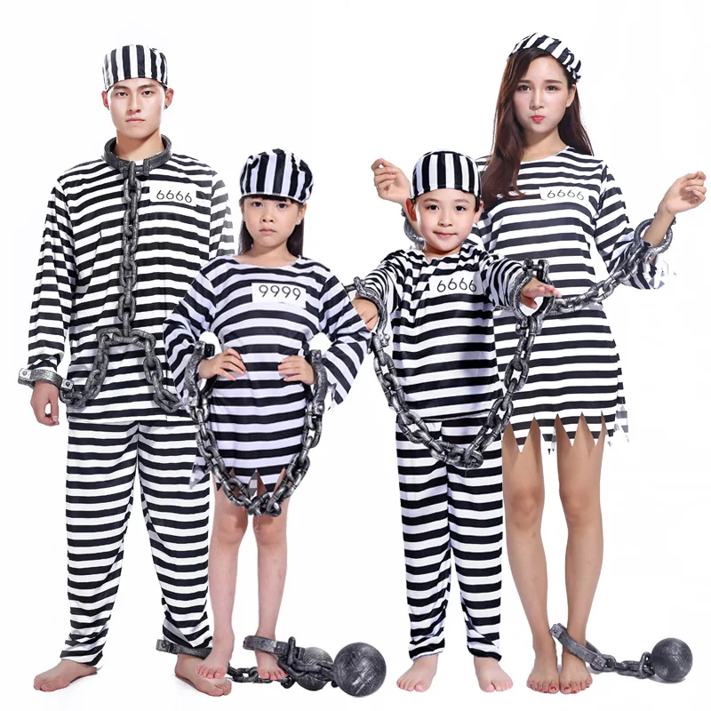 Cosplay Halloween Halloween Prisoner's Clothing Sexy Violent Male Prisoner Adult Male Prisoner Clothing Child Prisoner Set
Cosplay Halloween Halloween Prisoner's Clothing Sexy Violent Male Prisoner Adult Male Prisoner Clothing Child Prisoner Set