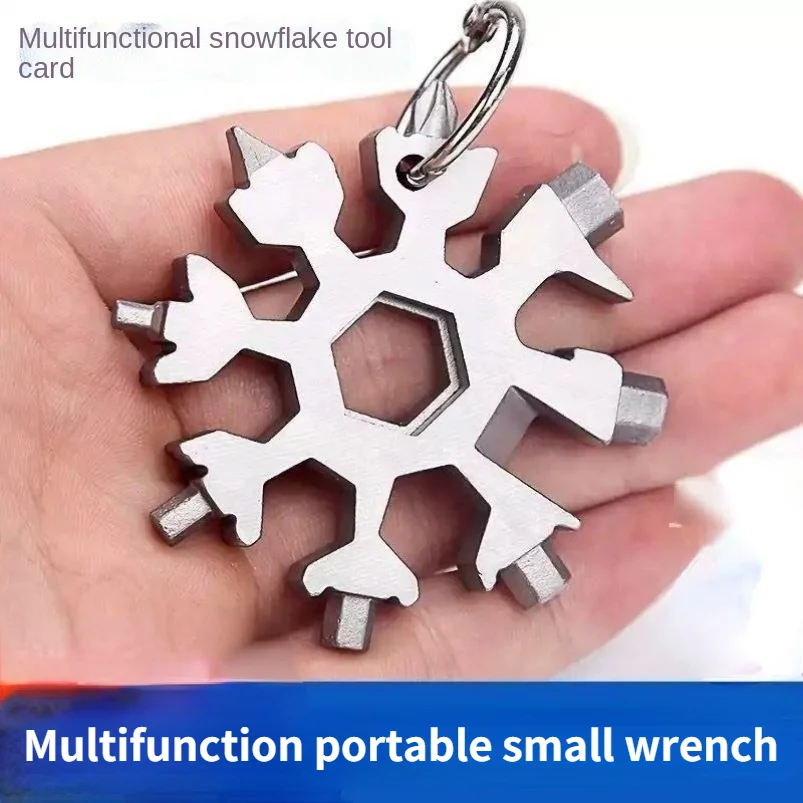 18 In 1 Snowflake Snow Wrench Tool Spanner Hex Wrench Multifunction Camping Outdoor Survive Tools Bottle Opener Screwdriver EDC
18 In 1 Snowflake Snow Wrench Tool Spanner Hex Wrench Multifunction Camping Outdoor Survive Tools Bottle Opener Screwdriver EDC