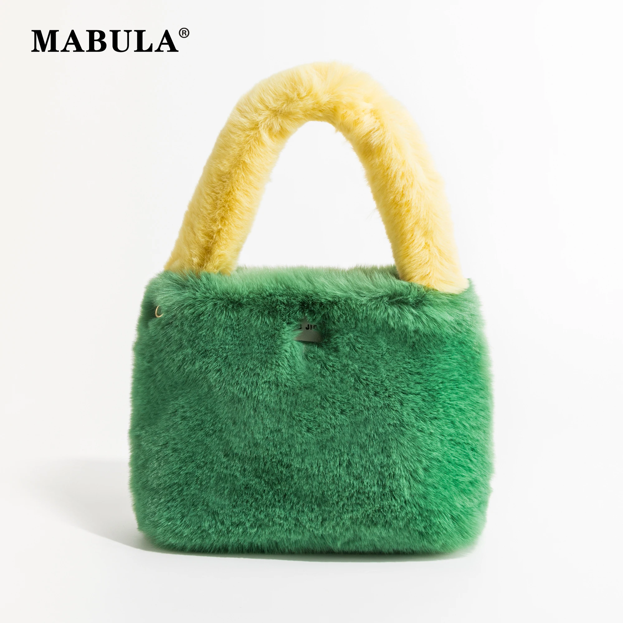MABULA 2023 Winter Women Faux Fur Top Handle Purse Plush Fluffy Chic Chain Crossbody Bag Trend Small Party Evening Handbag
MABULA 2023 Winter Women Faux Fur Top Handle Purse Plush Fluffy Chic Chain Crossbody Bag Trend Small Party Evening Handbag